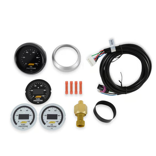 AEM Oil/Fuel Pressure Gauge Digital 52mm
