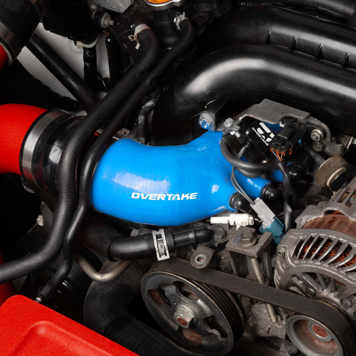 Overtake Silicone Turbo Inlet Blue 08-14 WRX / 09-13 Forester XT / 05-09 Legacy GT / 05-09 Outback XT