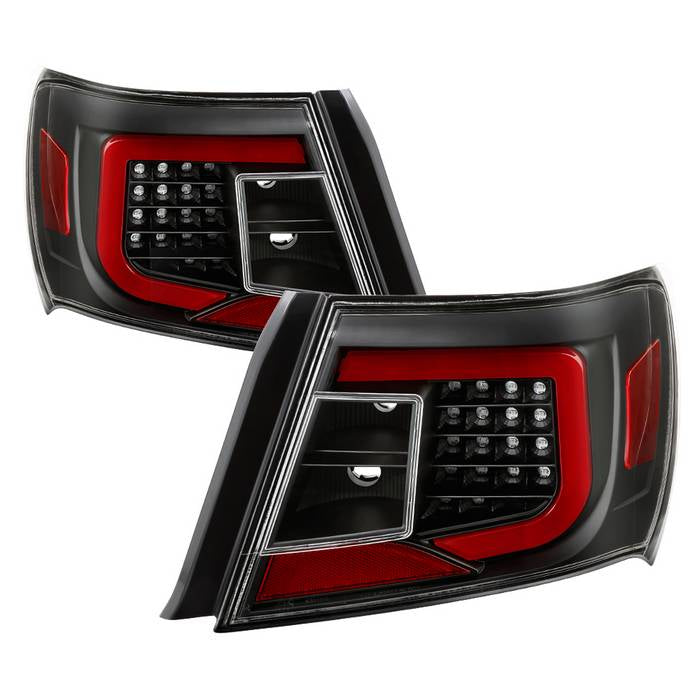 Akkon LED Taillights w/ Clear Lens, Black Base & Red Bar 08-14 WRX Sedan / 08-14 STI Sedan