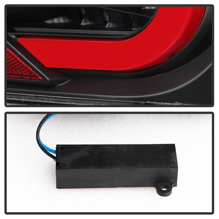 Akkon LED Taillights w/ Clear Lens, Black Base & Red Bar 08-14 WRX Sedan / 08-14 STI Sedan