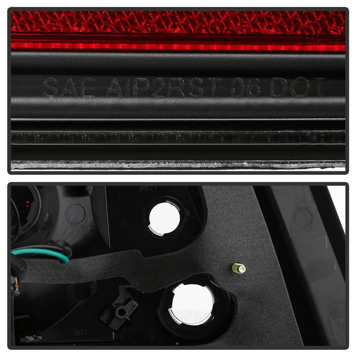Akkon LED Taillights w/ Clear Lens, Black Base & Red Bar 08-14 WRX Sedan / 08-14 STI Sedan