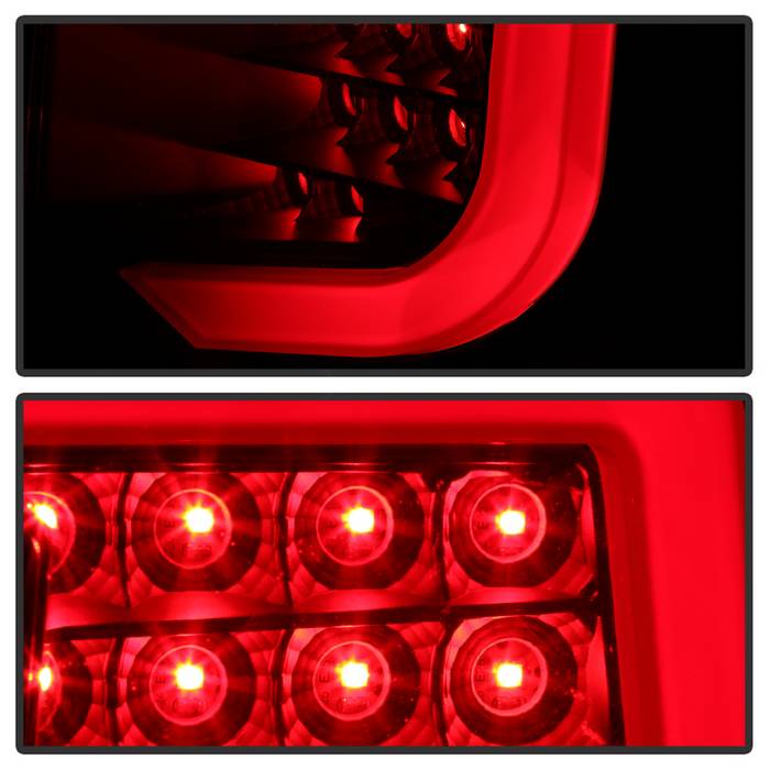 Akkon LED Taillights w/ Clear Lens, Black Base & Red Bar 08-14 WRX Sedan / 08-14 STI Sedan