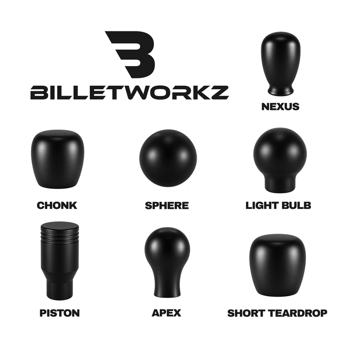 Billetworkz Weighted Shift Knob w/ 6 Speed WRX Engraving 2015-2026 WRX