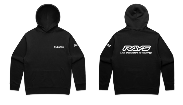 RAYS Limited Hoodie Black w/ White Puff Logo