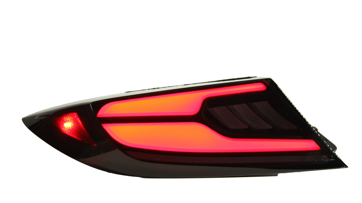 OLM Raiden LED Taillights Clear Lens, Red Bar 2022-2025 BRZ / GR86