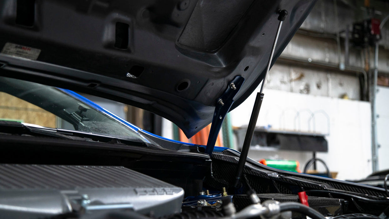 OLM Carbon Fiber Wrapped Hood Struts 2022-2025 WRX