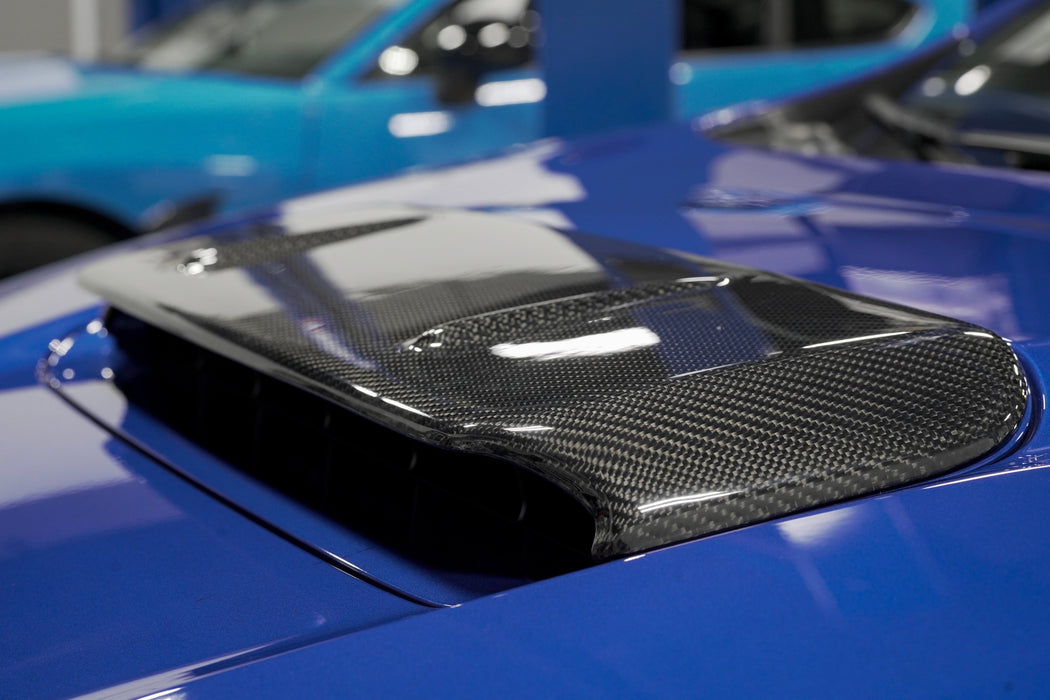 OLM A1 Style Carbon Fiber Hood Scoop Cover 2022-2025 WRX