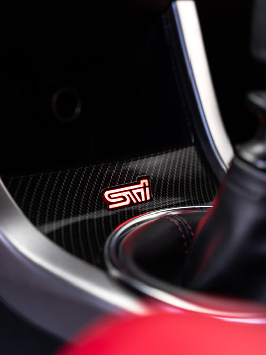 Lit Logos RGBW LED Shifter Trim Emblem 2008-2021 STI