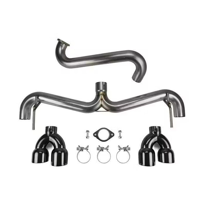 FactionFab Axle Back Exhaust Onyx w/ Black Tip 2011-2014 WRX Hatchback / 2008-2014 STI Hatchback