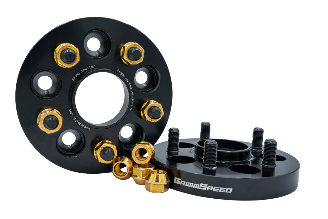 GrimmSpeed Hub-Centric Wheel Spacer Pair 5x100