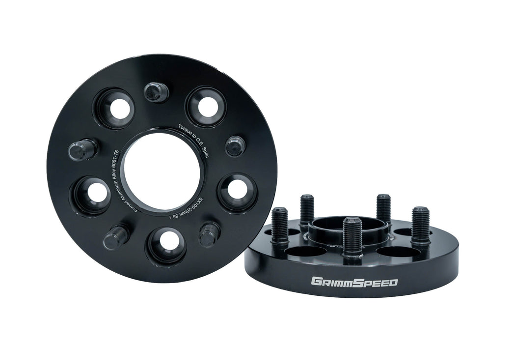 GrimmSpeed Hub-Centric Wheel Spacer Pair 5x100