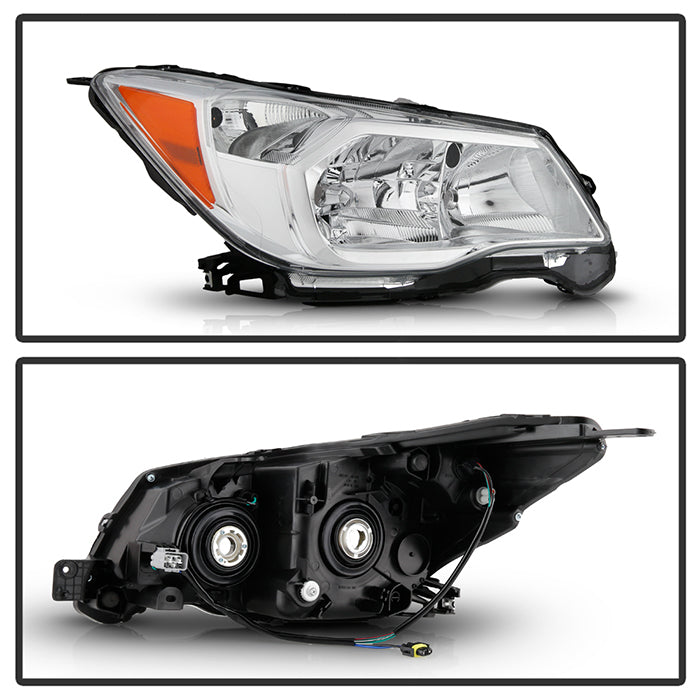 Akkon OE Style Headlights w/ Chrome Base 2014-2016 Forester Halogen Models Only
