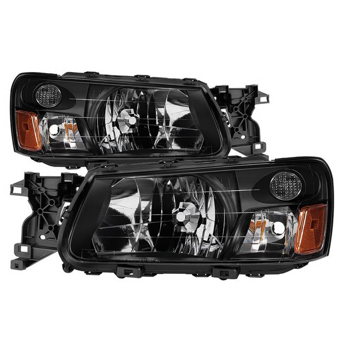 Akkon OE Style Headlights w/ Black Base 2003-2004 Forester