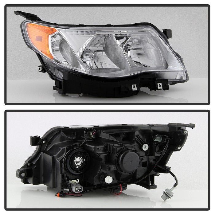 Akkon OE Style Headlights w/ Chrome Base 2009-2013 Forester Halogen Models Only