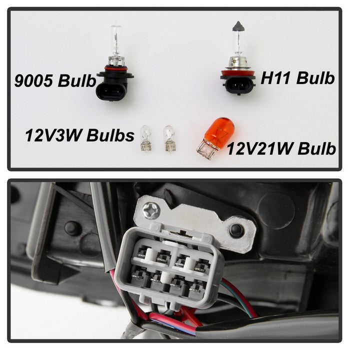 Akkon OE Style Headlights w/ Chrome Base 2009-2013 Forester Halogen Models Only