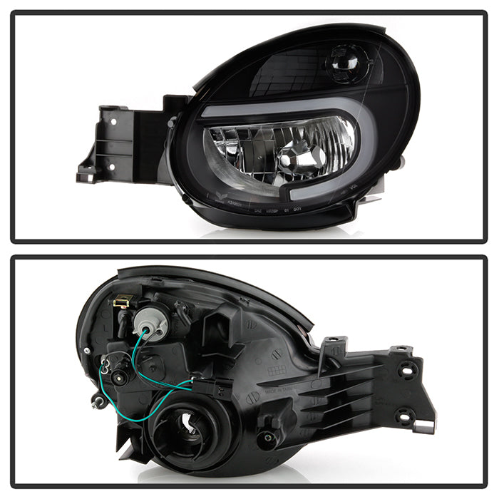 Akkon Headlights w/ Black Base & Light Tube DRL 2002-2003 WRX