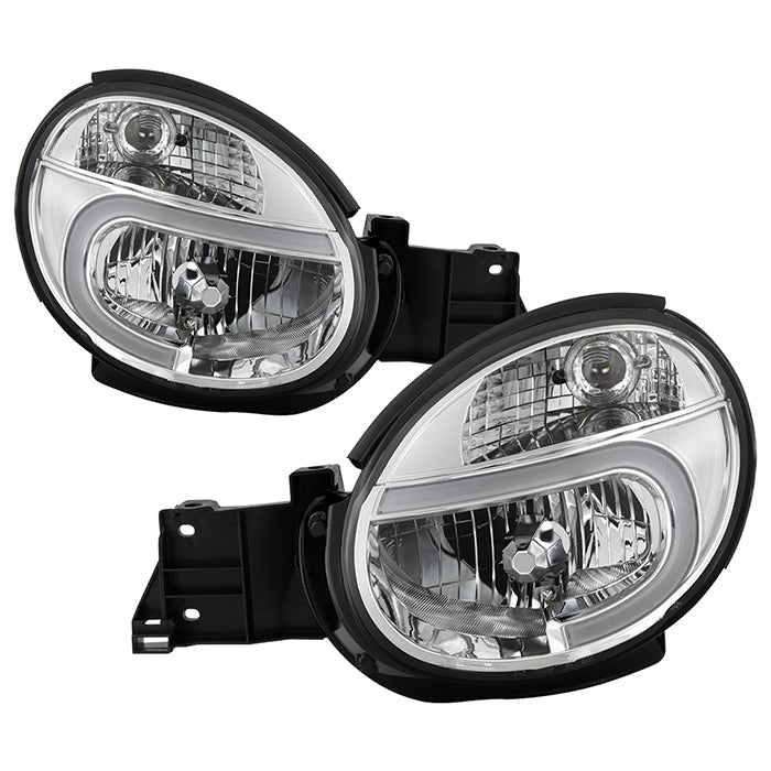 Akkon Headlights w/ Chrome Base & Light Tube DRL 2002-2003 WRX