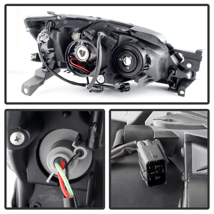 Akkon Headlights w/ Chrome Base 08-14 WRX / 08-14 STI / 08-11 Outback Sport - Halogen Models Only