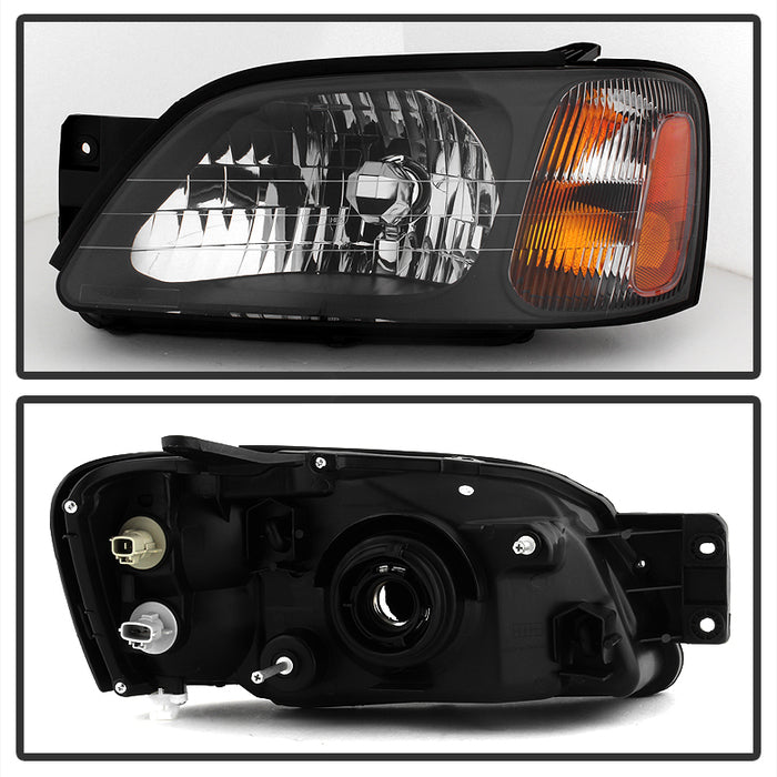 Akkon OE Style Headlights w/ Black Base 00-04 Legacy GT / 00-04 Outback / 03-06 Baja w/o Sport Package