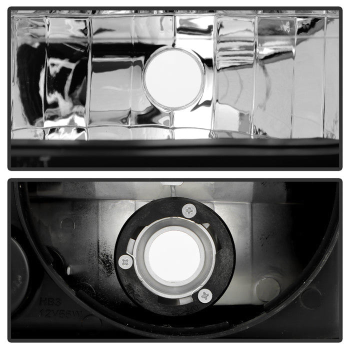 Akkon OE Style Headlights w/ Black & Chrome Base 00-04 Legacy GT / 00-04 Outback / 03-06 Baja Turbo
