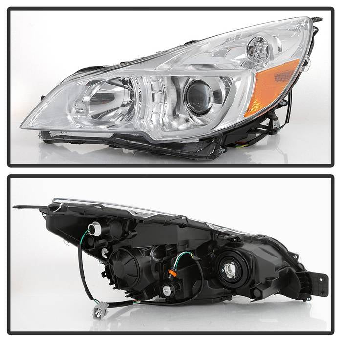 Akkon OE Style Headlights w/ Chrome Base 13-14 Legacy / 13-14 Outback