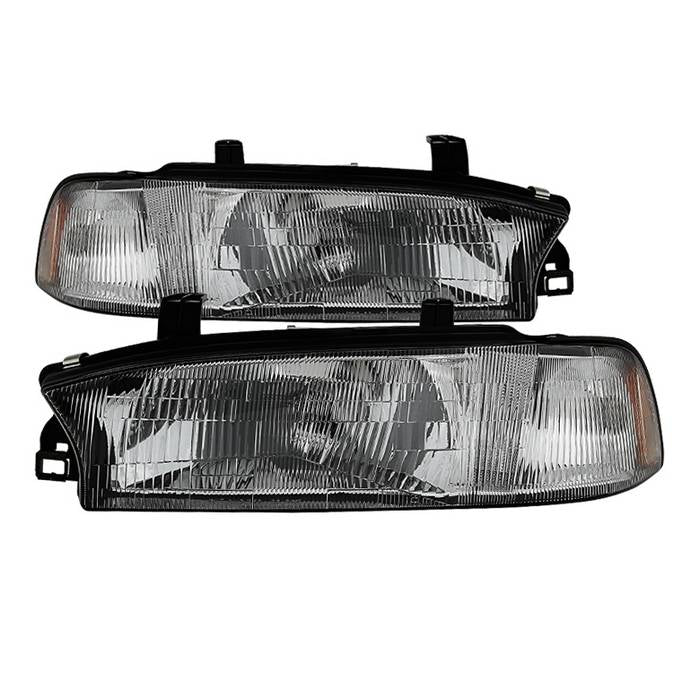 Akkon OE Style Headlights w/ Chrome Base 95-97 Legacy / 95-97 Outback