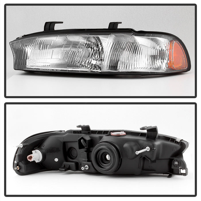 Akkon OE Style Headlights w/ Chrome Base 95-97 Legacy / 95-97 Outback