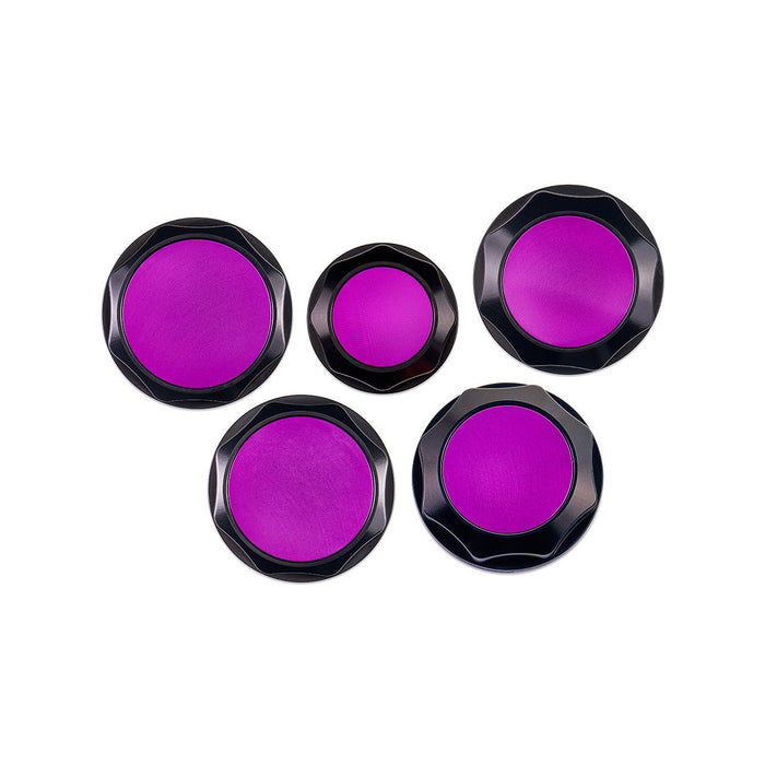IAG Performance Revolve Engine Bay Dress Up Cap Kit Black w/ Purple Accent 2022-2024 WRX / 2013-2024 BRZ / 2013-2016 FRS / 2017-2020 GT86 / 2022-2024 GR86
