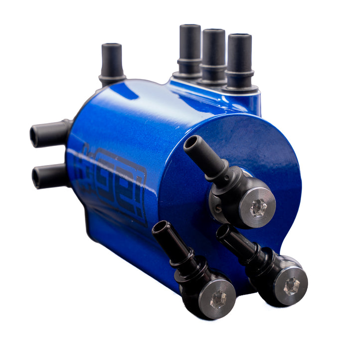 IAG Performance V3 Street Series Air / Oil Separator (AOS) World Rally Blue 2008-2014 WRX / 2008-2021 STI / 2009-2013 Forester XT / 2005-2009 Legacy GT / 2005-2009 Outback XT