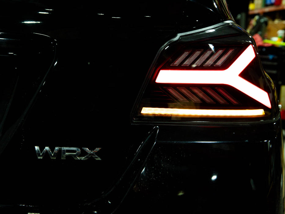 OLM Y-Spec LED Taillights Clear Lens, Red Optic 2015-2021 WRX / STI
