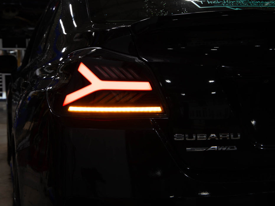 OLM Y-Spec LED Taillights Smoke Lens, Red Optic 2015-2021 WRX / STI