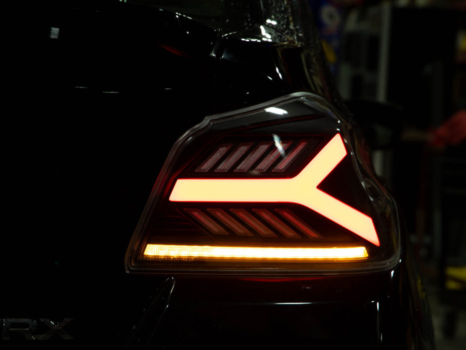 OLM Y-Spec LED Taillights Clear Lens, White Optic 2015-2021 WRX / STI