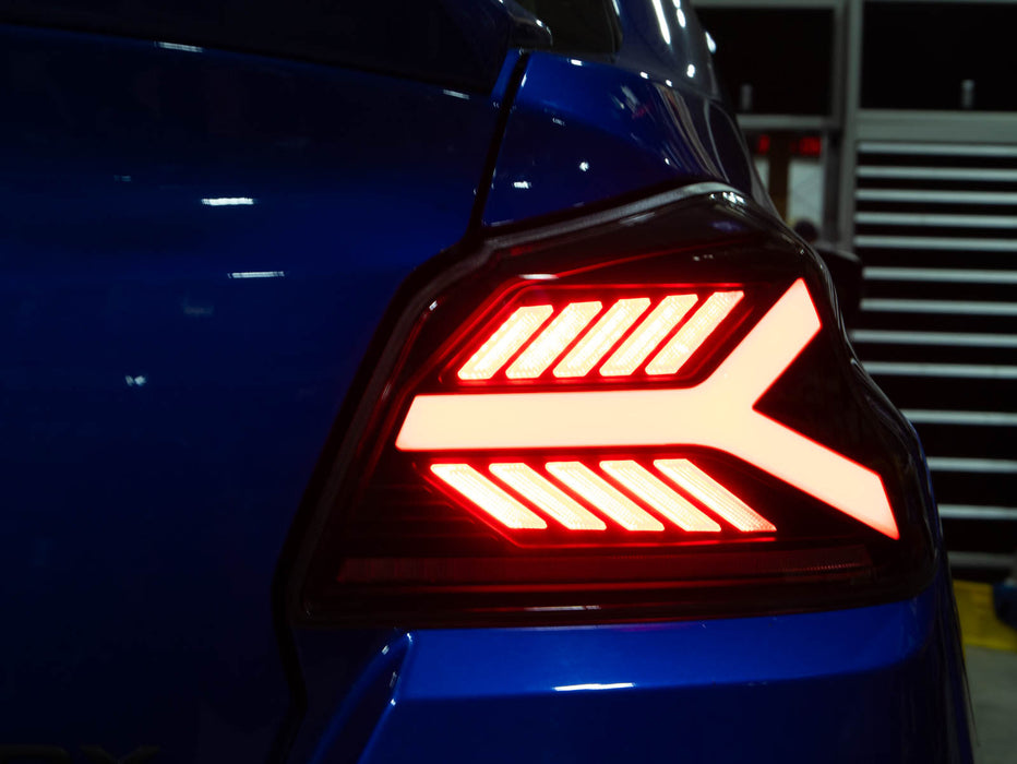 OLM Y-Spec LED Taillights Smoke Lens, White Optic 2015-2021 WRX / STI