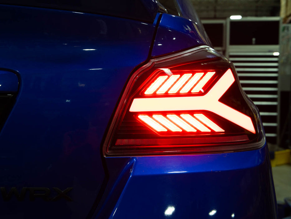 OLM Y-Spec LED Taillights Smoke Lens, Red Optic 2015-2021 WRX / STI