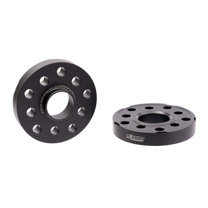Mission ThickFit Slip On Wheel Spacer Pair 25mm 5x100 / 5x114.3 Anodized Black