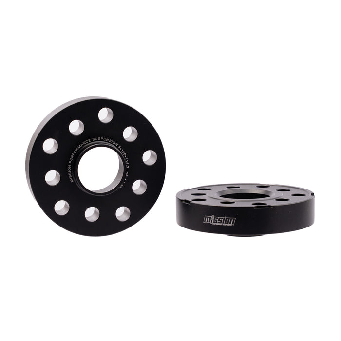 Mission ThickFit Slip On Wheel Spacer Pair 30mm 5x100 / 5x114.3 Anodized Black