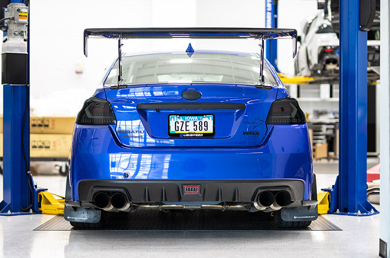 OLM Evolution Tail Lights Smoked Lens, Black Base, White Bar 2015-2021 WRX / STI