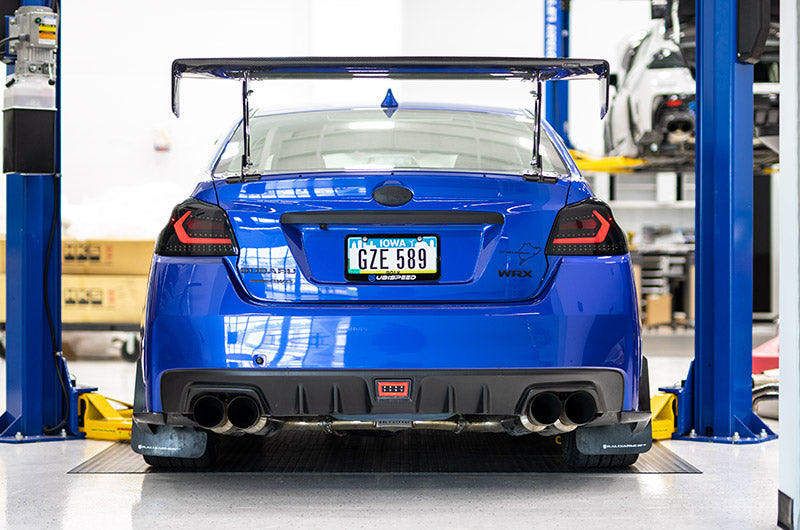OLM Evolution Tail Lights Smoked Lens, Black Base, White Bar 2015-2021 WRX / STI