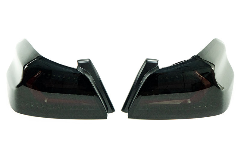 OLM Evolution Tail Lights Smoked Lens, Black Base, Red Bar 2015-2021 WRX / STI