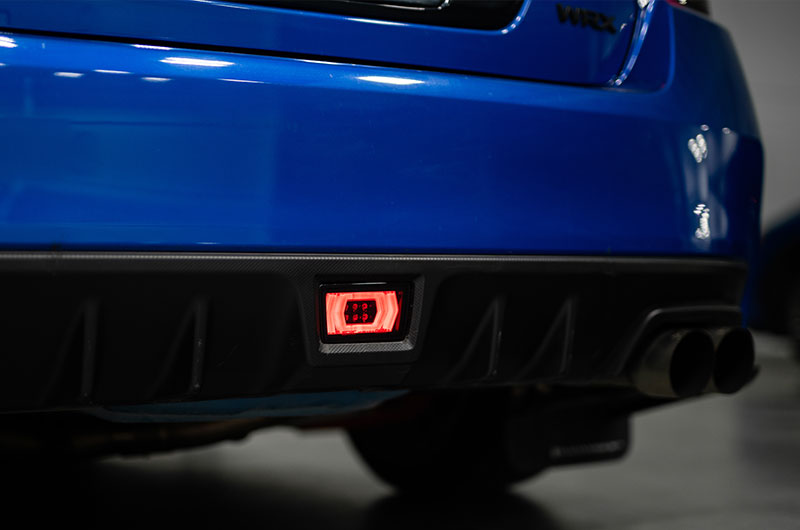 OLM Vector F1 Rear Brake Light Smoke Lens, White Bar 2015-2021 WRX / STI