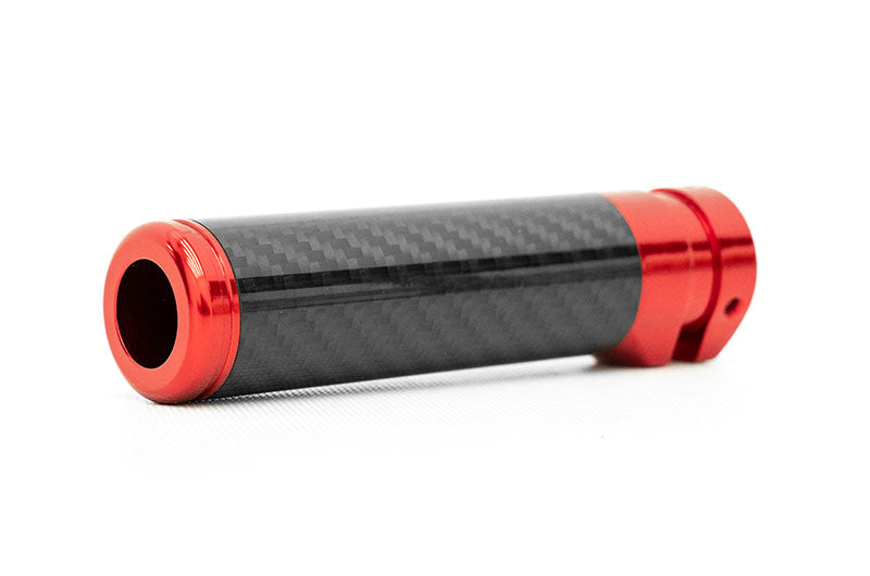 OLM Signature Series E-Brake Handle Black Carbon w/ Red 15-21 WRX / STI / 13-25 BRZ / FRS / 86