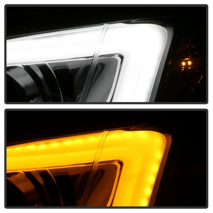 Akkon Projector Headlights w/ Chrome Base, DRL Light Bar & Switchback Turn Signal 08-14 WRX / 08-14 STI - Halogen Models Only