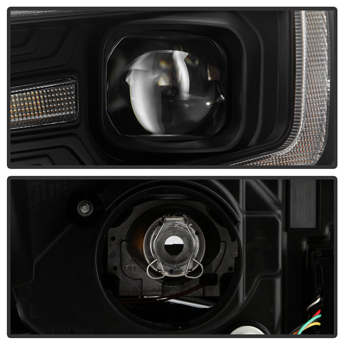 Spyder Signature Projector Headlights w/ Black Base, Sequential LED Turn Signal & Switch Back Light Bar 2014-2018 Forester Halogen Models Only