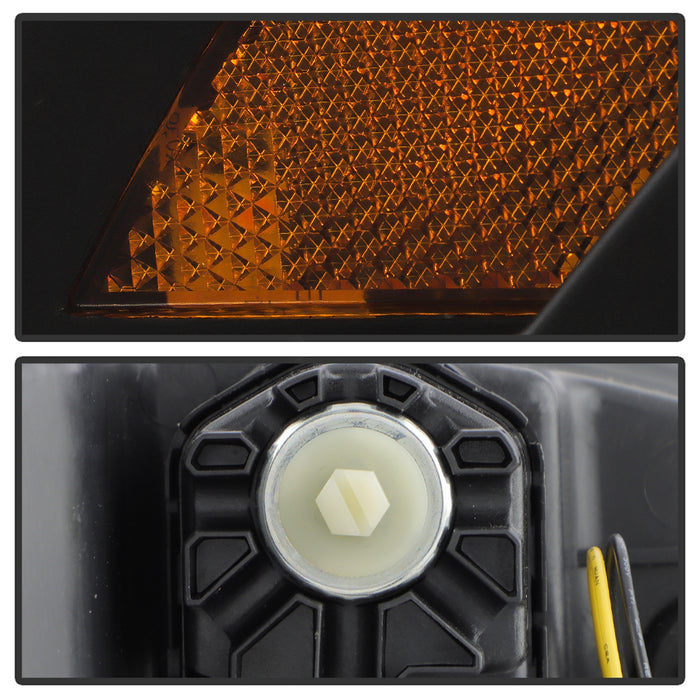 Spyder Apex LED Headlights w/ Black Base & Sequential Switch Back Light Bar 2018-2021 WRX SRH Models Only