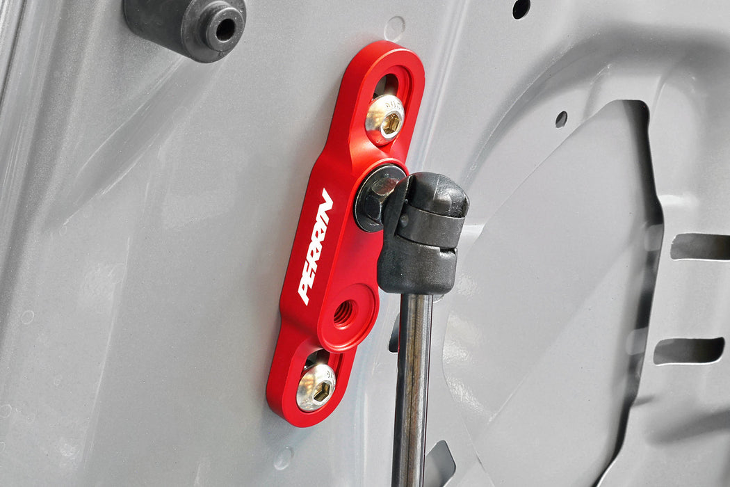 Perrin High-Lift Hood Brackets Red 2015-2026 WRX / 2015-2021 STI