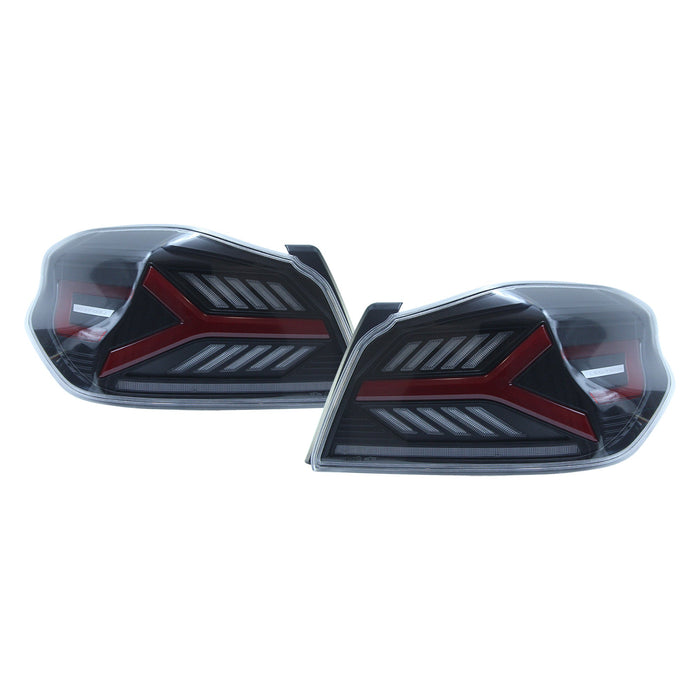 OLM Y-Spec LED Taillights Clear Lens, Red Optic 2015-2021 WRX / STI