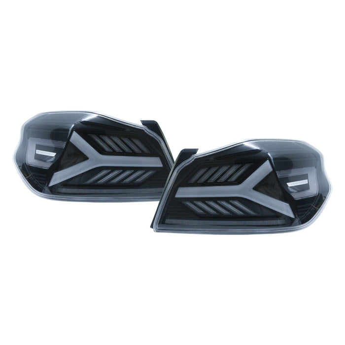 OLM Y-Spec LED Taillights Clear Lens, White Optic 2015-2021 WRX / STI