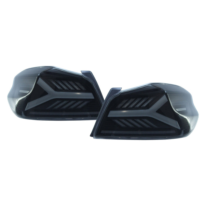 OLM Y-Spec LED Taillights Smoke Lens, White Optic 2015-2021 WRX / STI