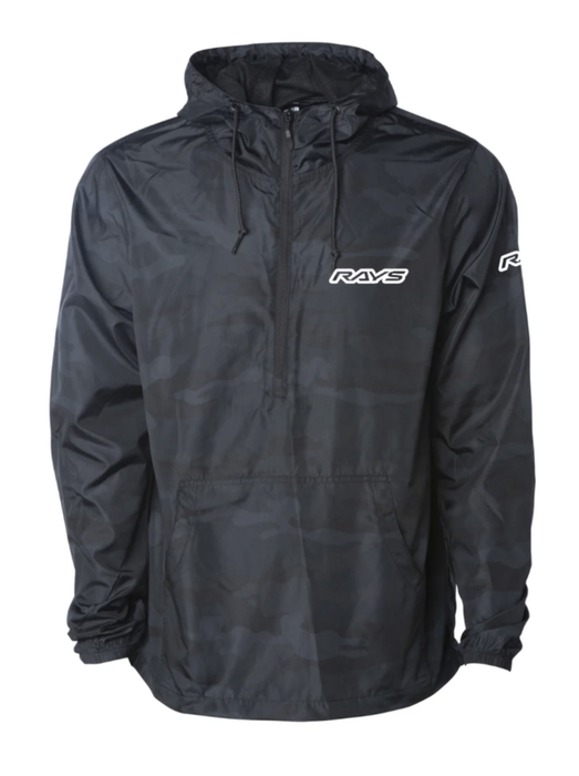RAYS Lightweight Pullover Windbreaker Black Camo