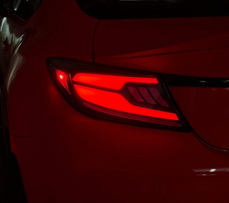 OLM Raiden LED Taillights Smoke Lens, Red Bar 2022-2025 BRZ / GR86